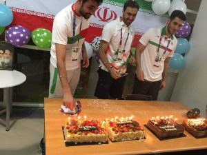 جشن تولد ورزشکاران در عید قربان