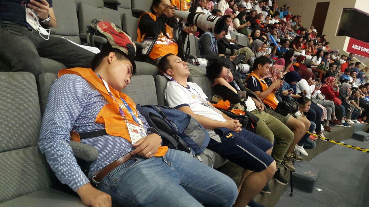 استراحت خبرنگاران در بازی‌های آسیایی